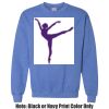 Adult Heavy Blend Heather Royal or Red 60/40 Fleece Crew (S) Thumbnail