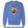Adult Heavy Blend Heather Royal or Red 60/40 Fleece Crew (S) Thumbnail