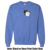 Adult Heavy Blend Heather Royal or Red 60/40 Fleece Crew (S) Thumbnail