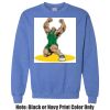 Adult Heavy Blend Heather Royal or Red 60/40 Fleece Crew (S) Thumbnail