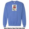 Adult Heavy Blend Heather Royal or Red 60/40 Fleece Crew (S) Thumbnail