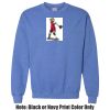 Adult Heavy Blend Heather Royal or Red 60/40 Fleece Crew (S) Thumbnail