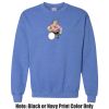 Adult Heavy Blend Heather Royal or Red 60/40 Fleece Crew (S) Thumbnail