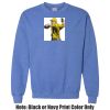 Adult Heavy Blend Heather Royal or Red 60/40 Fleece Crew (S) Thumbnail