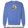 Adult Heavy Blend Heather Royal or Red 60/40 Fleece Crew (S) Thumbnail