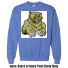 Adult Heavy Blend Heather Royal or Red 60/40 Fleece Crew (S) Thumbnail