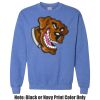 Adult Heavy Blend Heather Royal or Red 60/40 Fleece Crew (S) Thumbnail