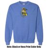 Adult Heavy Blend Heather Royal or Red 60/40 Fleece Crew (S) Thumbnail