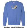 Adult Heavy Blend Heather Royal or Red 60/40 Fleece Crew (S) Thumbnail