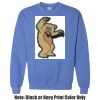 Adult Heavy Blend Heather Royal or Red 60/40 Fleece Crew (S) Thumbnail