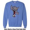 Adult Heavy Blend Heather Royal or Red 60/40 Fleece Crew (S) Thumbnail
