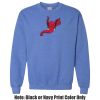 Adult Heavy Blend Heather Royal or Red 60/40 Fleece Crew (S) Thumbnail