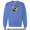 Adult Heavy Blend Heather Royal or Red 60/40 Fleece Crew (S) Thumbnail