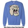 Adult Heavy Blend Heather Royal or Red 60/40 Fleece Crew (S) Thumbnail