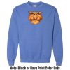 Adult Heavy Blend Heather Royal or Red 60/40 Fleece Crew (S) Thumbnail