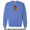 Adult Heavy Blend Heather Royal or Red 60/40 Fleece Crew (S) Thumbnail