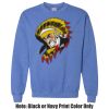 Adult Heavy Blend Heather Royal or Red 60/40 Fleece Crew (S) Thumbnail