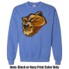 Adult Heavy Blend Heather Royal or Red 60/40 Fleece Crew (S) Thumbnail