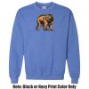 Adult Heavy Blend Heather Royal or Red 60/40 Fleece Crew (S) Thumbnail