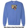 Adult Heavy Blend Heather Royal or Red 60/40 Fleece Crew (S) Thumbnail
