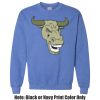 Adult Heavy Blend Heather Royal or Red 60/40 Fleece Crew (S) Thumbnail