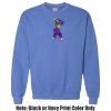 Adult Heavy Blend Heather Royal or Red 60/40 Fleece Crew (S) Thumbnail