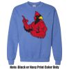 Adult Heavy Blend Heather Royal or Red 60/40 Fleece Crew (S) Thumbnail