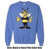 Adult Heavy Blend Heather Royal or Red 60/40 Fleece Crew (S) Thumbnail