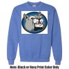 Adult Heavy Blend Heather Royal or Red 60/40 Fleece Crew (S) Thumbnail
