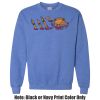 Adult Heavy Blend Heather Royal or Red 60/40 Fleece Crew (S) Thumbnail