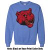 Adult Heavy Blend Heather Royal or Red 60/40 Fleece Crew (S) Thumbnail