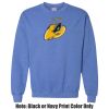 Adult Heavy Blend Heather Royal or Red 60/40 Fleece Crew (S) Thumbnail