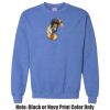 Adult Heavy Blend Heather Royal or Red 60/40 Fleece Crew (S) Thumbnail