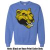 Adult Heavy Blend Heather Royal or Red 60/40 Fleece Crew (S) Thumbnail