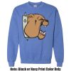 Adult Heavy Blend Heather Royal or Red 60/40 Fleece Crew (S) Thumbnail