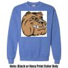 Adult Heavy Blend Heather Royal or Red 60/40 Fleece Crew (S) Thumbnail