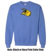 Adult Heavy Blend Heather Royal or Red 60/40 Fleece Crew (S) Thumbnail