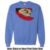 Adult Heavy Blend Heather Royal or Red 60/40 Fleece Crew (S) Thumbnail