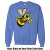 Adult Heavy Blend Heather Royal or Red 60/40 Fleece Crew (S) Thumbnail