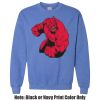 Adult Heavy Blend Heather Royal or Red 60/40 Fleece Crew (S) Thumbnail