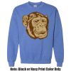 Adult Heavy Blend Heather Royal or Red 60/40 Fleece Crew (S) Thumbnail