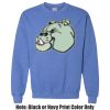 Adult Heavy Blend Heather Royal or Red 60/40 Fleece Crew (S) Thumbnail