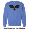 Adult Heavy Blend Heather Royal or Red 60/40 Fleece Crew (S) Thumbnail