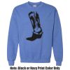 Adult Heavy Blend Heather Royal or Red 60/40 Fleece Crew (S) Thumbnail