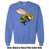 Adult Heavy Blend Heather Royal or Red 60/40 Fleece Crew (S) Thumbnail