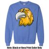 Adult Heavy Blend Heather Royal or Red 60/40 Fleece Crew (S) Thumbnail