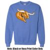 Adult Heavy Blend Heather Royal or Red 60/40 Fleece Crew (S) Thumbnail