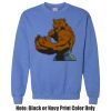 Adult Heavy Blend Heather Royal or Red 60/40 Fleece Crew (S) Thumbnail