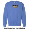 Adult Heavy Blend Heather Royal or Red 60/40 Fleece Crew (S) Thumbnail