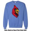 Adult Heavy Blend Heather Royal or Red 60/40 Fleece Crew (S) Thumbnail